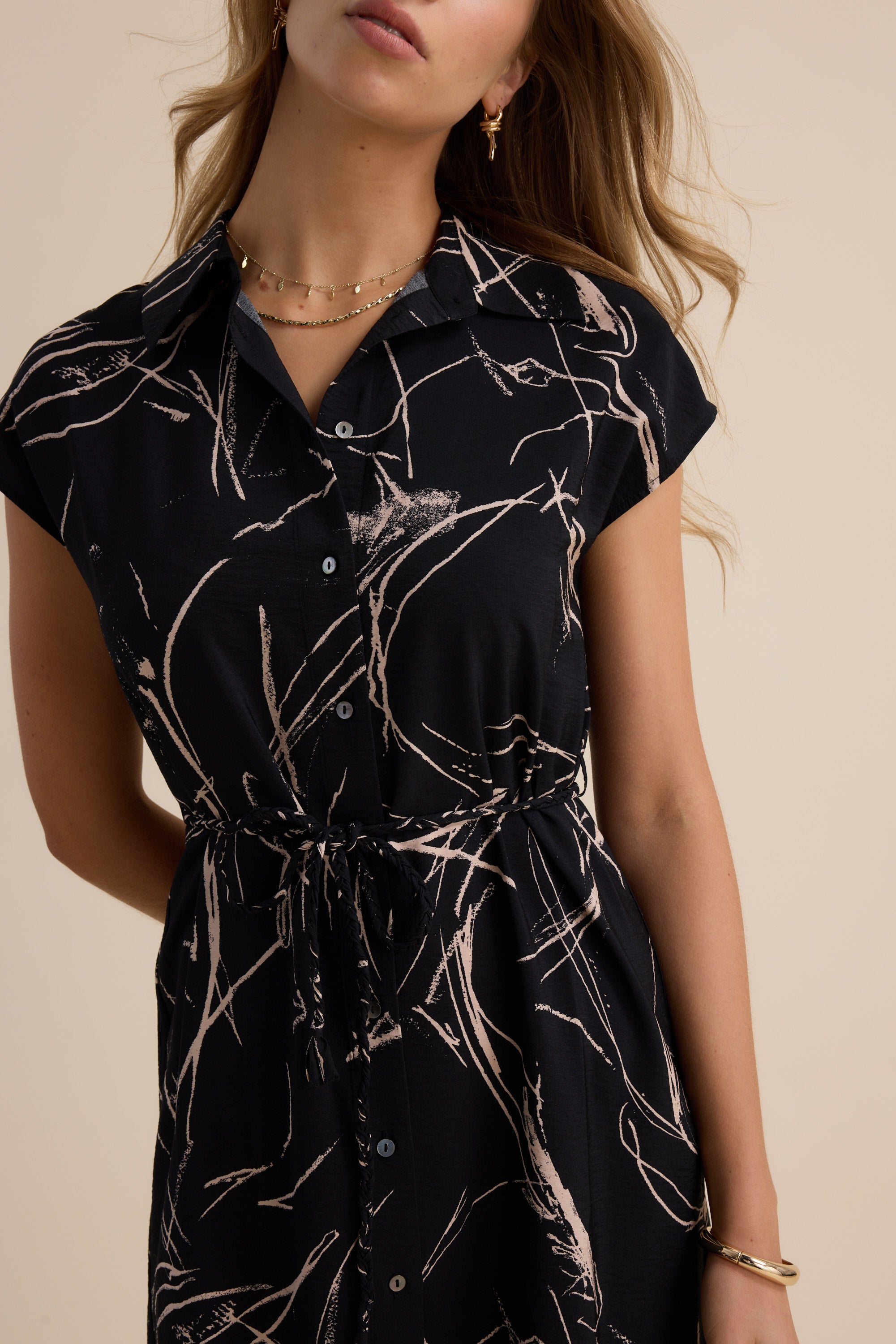 The Cap Sleeve Shirt Dress