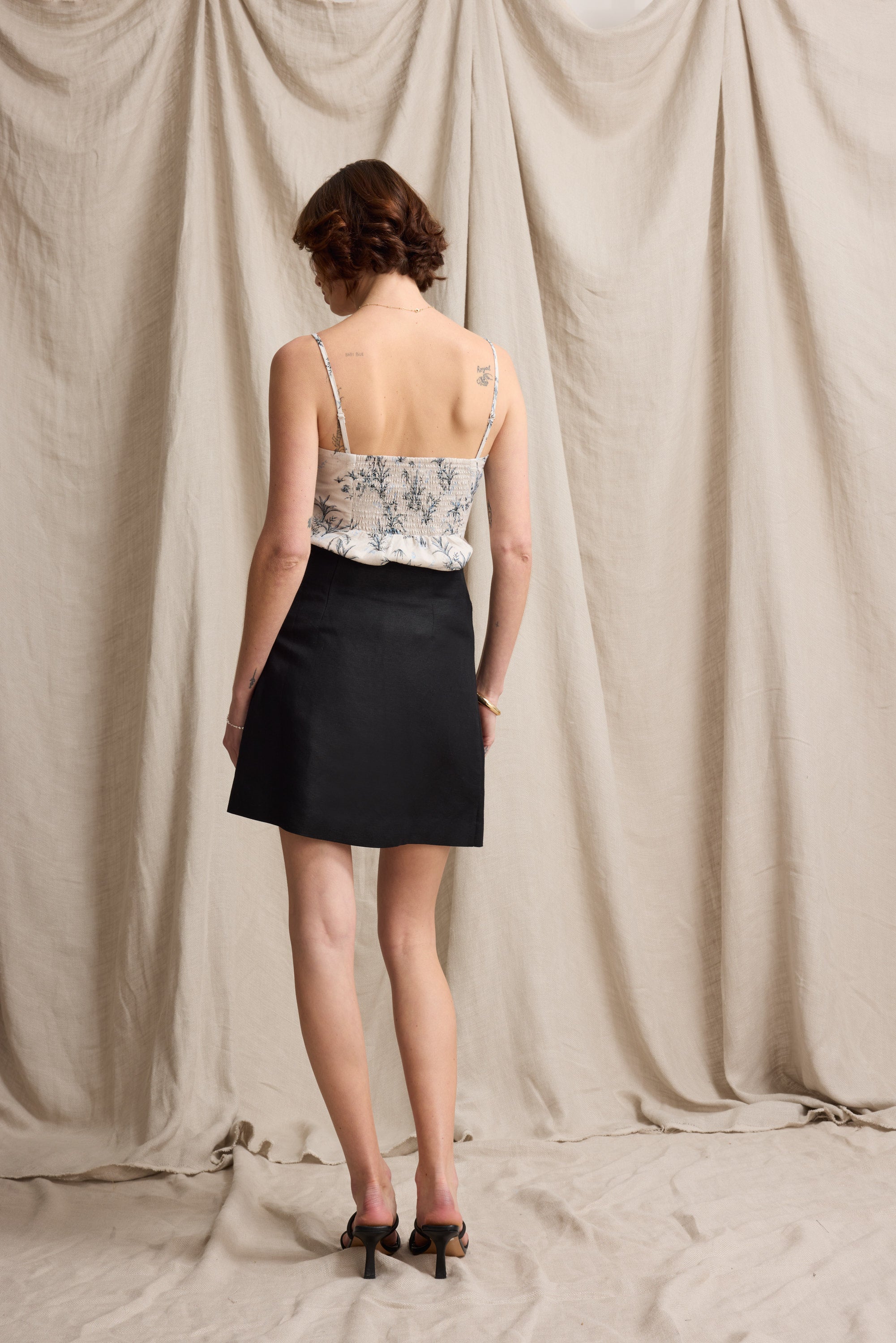 Mackenzie Linen Mini Skirt